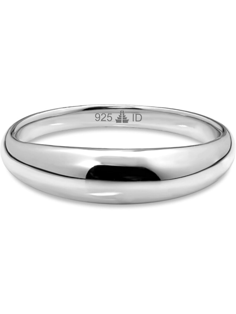 Elegant Gold or Rhodium Plated Sterling Silver 925 Eternity Band Ring for Women
